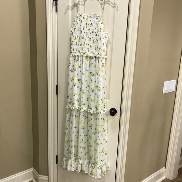 Betsey Johnson Marigold Ruffle Tiered Maxi Dress - Picture 3 of 8
